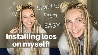 How to install DE Dreadlock Extensions the EASY way [upl. by Lleret151]