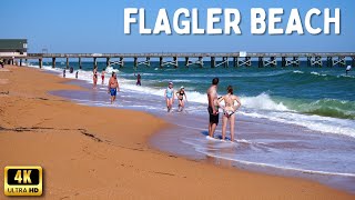 Flagler Beach Florida  A Golden Sand Beach [upl. by Olfe966]