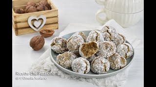 Biscotti morbidi alle noci solo 3 ingredienti senza farina grassi e lievito  Ricette che Passione [upl. by Latsyk492]