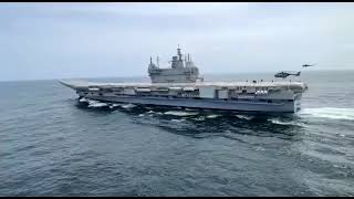 Indias Aircraft Carrier INS Vikrant in action [upl. by Nivri]