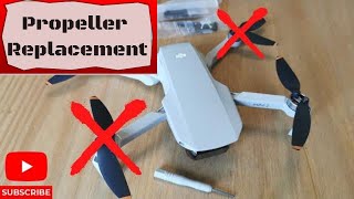 DJI MINI 2  Propeller replacement tutorial  Watch Before replacing [upl. by Burty]