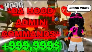 NEW Da Hood Admin Script PASTEBIN 2023 UNLIMITED MONEY SCRIPT [upl. by Mahseh]