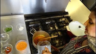 Red Masoor Ki Dal Recipe with Basmati Rice amp Fresh Chapati at quotTazza Kitchenquot Cafe Bradford Part 2 [upl. by Naujek]