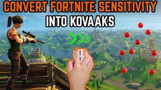 How to Convert Your Sensitivity From Fortnite to KovaaKs [upl. by Cornia]