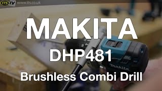 Makita DHP481 18v Liion Brushless Combi Drill  ITS [upl. by Brookes705]