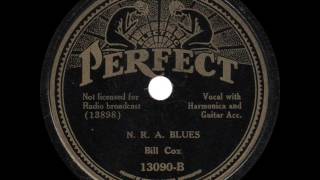 Bill Cox  N R A Blues  1933 [upl. by Kat]