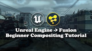 Compositing Unreal Engine Renders in Fusion  Beginner Compositing Tutorial [upl. by Ymas]