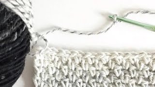 Crochet Moss Stitch [upl. by Ashla]