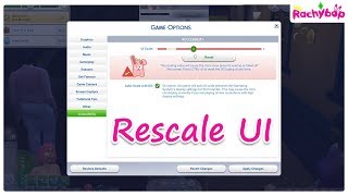 How to RESCALE the UI in The SIMS 4 [upl. by Ingunna]