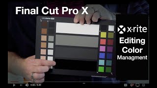 XRite Color Checker Video  FCPX [upl. by Otrebliw827]