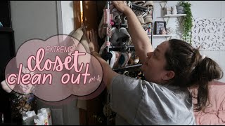 Decluttering My Closet pt 1 [upl. by Aleekahs934]