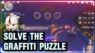 Solve the Graffiti Puzzle  Genshin Impact [upl. by Attlee]