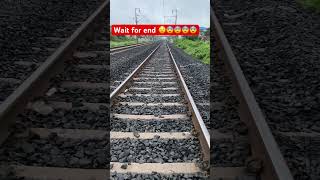 Wait for end ye kya hogay train railway automobile funny indianrailways railw [upl. by Novaat]