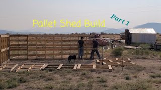 Pallet Shed Construction Part 1 [upl. by Benil]