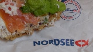 Lox Smoked Salmon Roll Nordsee Räucherlachs Ecke [upl. by Hayes]