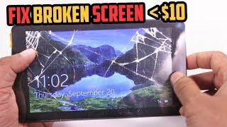 How to FIX a broken cracked tablet screen CHEAP [upl. by Pare]