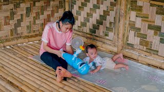 30days Single mother harvests cucumbers and corn to market sell Finishing Bamboo Housec [upl. by Carlo]