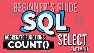 SQL Tutorial  SQL COUNT Aggregate Functions [upl. by Ateloj870]