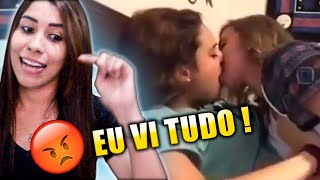 EU VI ELAS SE BEIJANDO OLHA A MINHA REAÇÃO 😱 [upl. by Kirch]