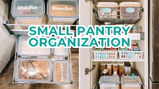 Small Pantry Organization Before amp After  Dollar Tree amp Ikea  The DIY Mommy [upl. by Nesto]