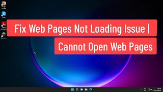 Fix Web Pages Not Loading Issue  Cannot Open Web Pages but Internet Connected [upl. by Vitkun438]