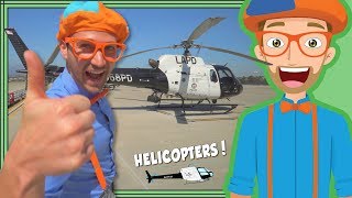 Blippi and the LAPD Helicopter  Educational Videos for Kids [upl. by Ahcilef492]