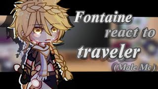 Genshin impact fontainereact to TravelerAether FMTMale MC ¶Gacha¶ Part1 [upl. by Ardnola491]