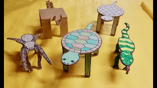 Cardboard ramp walkers easy build [upl. by Vilma250]