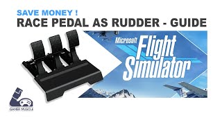 How To Use Your Racing Sim Pedals As Rudder Pedals In Microsoft Flight Simulator  Guide [upl. by Notfol939]