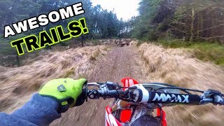 One of the BEST places to ride your Dirt Bike  RAW 450 Trail Bashing [upl. by Orlando269]