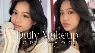 Daily Makeup Tutorial for School beginnerfriendly [upl. by Lisan]