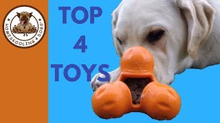 4 Tough Toys To Keep Dogs Busy [upl. by Ykroc811]