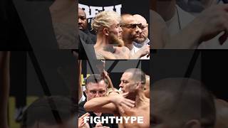 NATE DIAZ ELBOWS amp TRIES TO BTCH SLAP JAKE PAUL AT INSANE FINAL FACE OFF [upl. by Adnarym974]