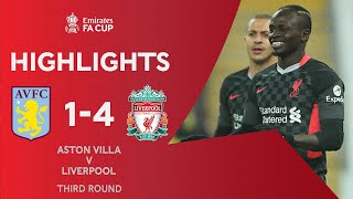 Mane Double Helps Beat Brave Villa  Aston Villa 14 Liverpool  Emirates FA Cup 202021 [upl. by Heng]