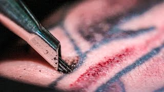 TATTOOING Close Up in Slow Motion  Smarter Every Day 122 [upl. by Risan140]