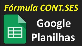 Google Planilhas Fórmula Contses [upl. by Willman]