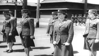 1943 WAAC Recruiting Film quotWere In The Army Nowquot full [upl. by Alludba]