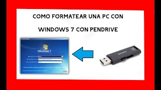 Como Formatear PC Windows 7 desde la bios con USB [upl. by Adihsaar]