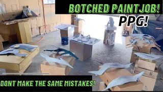 Painting My Motorcycle Fairings At Home ZX6R PART 2  PPG PAINT  DUPLICOLOR  HVLP GUN [upl. by Attelahs]