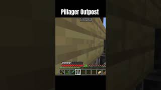 Finally I find pillager outpost minecraft minecraftgaming minecraftvideos [upl. by Farant621]