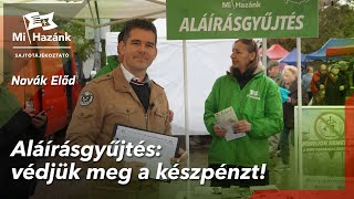 Aláírásgyűjtés védjük meg a készpénzt [upl. by Eniamurt]