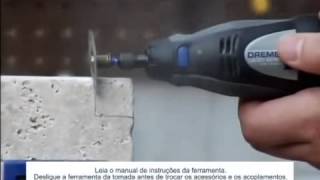 Micro Retífica Dremel  Cortar Pisos Cerâmicos [upl. by Avika]