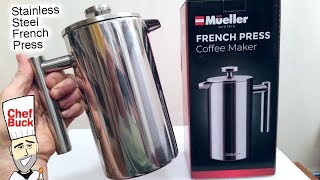 Mueller Stainless Steel French Press Review [upl. by Yllier]