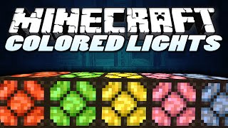 Minecraft Mods  COLOURED LIGHTS MOD  Minecraft Minecraft Mod Showcase [upl. by Olenka34]