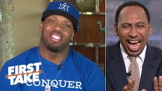 Terrell Suggs on Kyler Murray signing with the Cardinals and his Ravens career  First Take [upl. by Llednik]