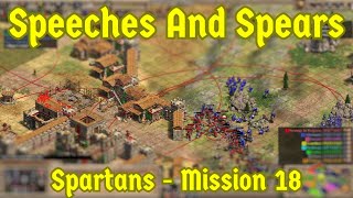 Spartans  Mission 18  AOE2 Chronicles of Greece [upl. by Attelra796]