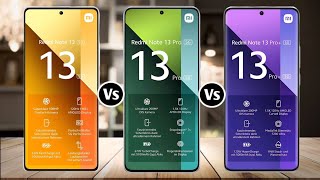 Redmi Note 13 5G Vs Redmi Note 13 Pro 5G Vs Redmi Note 13 Pro 5G [upl. by Assirram]