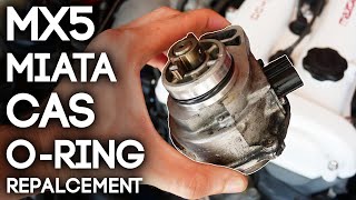 MX5 Miata CAS ORing Replacement The NA Miatas MOST Common Oil Leak [upl. by Raji]