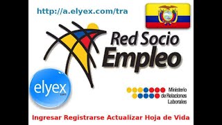 Red Socio Empleo Ingresar registrar o actualizar Hoja de Vida httpsaelyexcomr97 [upl. by Hindorff]