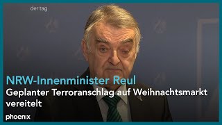 Mutmaßlicher TerrorPlaner NRWInnenminister Reul zu Festnahme von 15Jährigem  291123 [upl. by Mima]